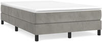 vidaXL Boxspringbettgestell Hellgrau 120x200 cm Samt