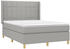 vidaXL Boxspringbett mit Matratze & LED Stoff 140x200cm (3138877)