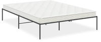vidaXL Bettgestell Metall Schwarz 140x200 cm