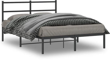 vidaXL Bettgestell mit Kopfteil Metall 140x200cm (355366)