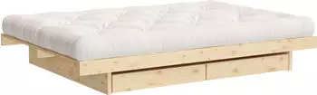 Karup Kanso 160x200cm mit Schubladen natur