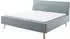 Meise Möbel Frieda 140x200cm eisblau mit Holzfuß