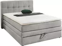 Jockenh&ouml;fer Gruppe Boxspringbett "Amy in Cord" mit Bettkasten und Kaltschaum-Topper,