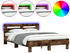 vidaXL Bettgestell mit Kopfteil LED-Beleuchtung 120x200cm (3207557)