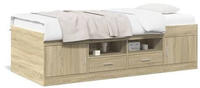 vidaXL Tagesbett mit Schubladen ohne Matratze Sonoma-Eiche 90x200 cm