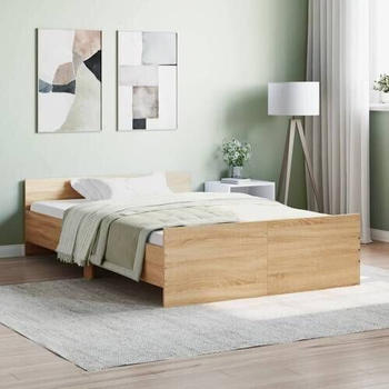 vidaXL Bettgestell mit Kopf- und Fu&szlig;teil 120x200cm (3203742)