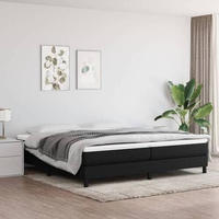 vidaXL Boxspringbettgestell Schwarz 200x200 cm Stoff