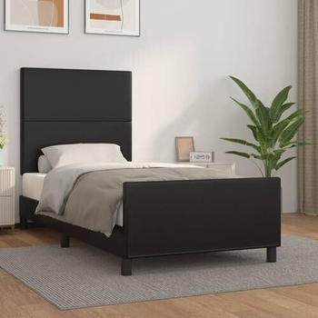vidaXL Bettgestell mit Kopfteil Kunstleder 100x200cm (3125433)