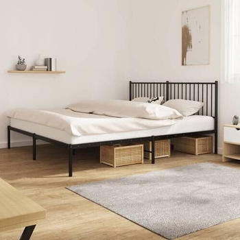 vidaXL Bettgestell mit Kopfteil Metall 180x200cm (350868)