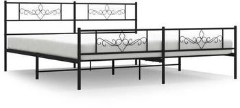 vidaXL Bettgestell mit Kopf- und Fußteil Metall 180x200cm (355289)