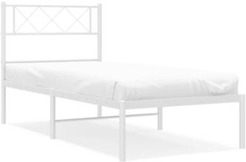 vidaXL Bettgestell mit Kopfteil Metall 80x200cm (372317)