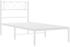 vidaXL Bettgestell mit Kopfteil Metall 80x200cm (372317)