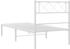 vidaXL Bettgestell mit Kopfteil Metall 80x200cm (372317)