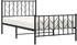 vidaXL Metal Bed Frame 100x190 cm (374449) black