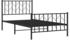 vidaXL Metal Bed Frame 100x190 cm (374449) black