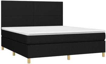 vidaXL Boxspringbett mit Matratze & LED Stoff 180x200cm (3135295)