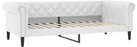 vidaXL Tagesbett Wei&szlig; 90x200 cm Kunstleder