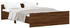 vidaXL Wood Bed Frame 140x190cm (3203788) brown