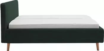 Meise Möbel Mattis mit Bettkasten 160x200cm Cord dunkelgrün