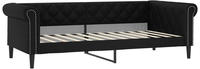 vidaXL Tagesbett Schwarz 100x200 cm Kunstleder