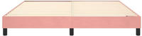 vidaXL Boxspringbettgestell Rosa 160x200 cm Samt