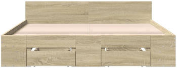 vidaXL Sonoma Bed Frame 160x200 cm (3280736)