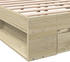 vidaXL Sonoma Bed Frame 160x200 cm (3280736)