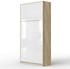 SmartBett Standard 90x200cm vertikal eiche sonoma/hochglanz-weiß