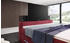 Luxusbetten24 Neptun mit TV-Lift und RGB 140x200cm H2 red