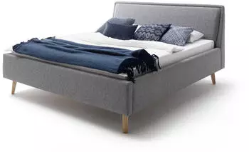 Meise M&ouml;bel Frieda 160x200cm mit Bettkasten und Lattenrost grau/eiche
