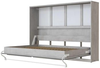 SmartBett Standard horizontal 140x200cm beton/hochglanz-anthrazit