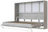 SmartBett Standard horizontal 140x200cm beton/hochglanz-anthrazit