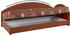 Maintal Polsterliege mit Bettkasten 80x200cm braun