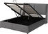 Flieks Hydraulisches Boxspringbett 140x200cm grau