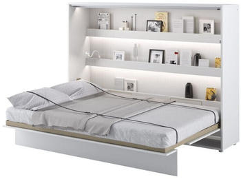 Meblini Bed Concept BC-04 140x200cm horizontal mit Matratze matt-weiß Meblini Bed Concept BC-04 140x200cm horizontal mit Matratze matt-weiß