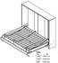 QMM TraumMöbel HB 120x200cm horizontal mit zwei Schränken lancelot-eiche/schwarz