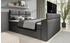 Luxusbetten24 Boxspringbett Carre 140x200cm H4 grey
