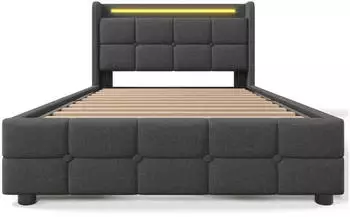 Flieks Polsterbett mit USB und Steckdosen 90x200cm