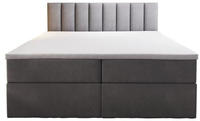 Palermo Boxspringbett 160x200 Mit Bettk&auml;sten H3 Matratze Grau - Trada