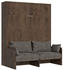 Itamoby Kentaro Sofa Wall Double Bed walnut