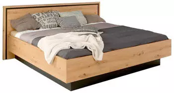 Forte Trondheim 180x200cm artisan-eiche/schwarz-eiche
