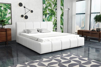 Fun Möbel Genua 200x200cm Kunstleder Soft weiß