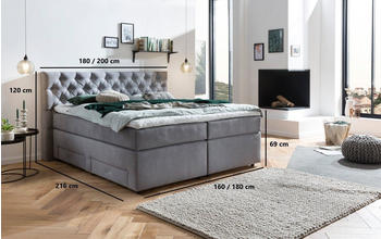 Belanoti Lara 180x200cm H2/H3 hellgrau