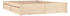 vidaXL Wood Bed Frame 140x190cm (3103503) natural