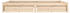 vidaXL Wood Bed Frame 140x190cm (3103503) natural