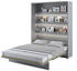 grau: Meblini Bed Concept BC-12 160x200cm vertikal mit Matratze
