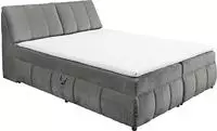 ED EXCITING DESIGN Boxbett "Valencia" inkl. Bettkasten und Stauraum im Kopfteil