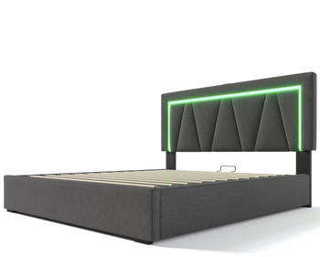 Flieks Boxspringbett 160x200cm mit USB grau