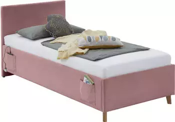 Meise Möbel Cool mit Bettkasten 120x200cm rose
