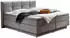 CarryHome Boxspringbett 160x200cm H2/H3 hellgrau (002157034106)